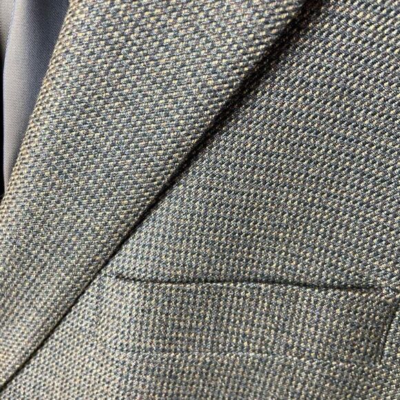 Lauren Ralph Lauren Gray Textured Tweed Blazer Jacket Men’s 46L – 2 Button - Picture 10 of 13
